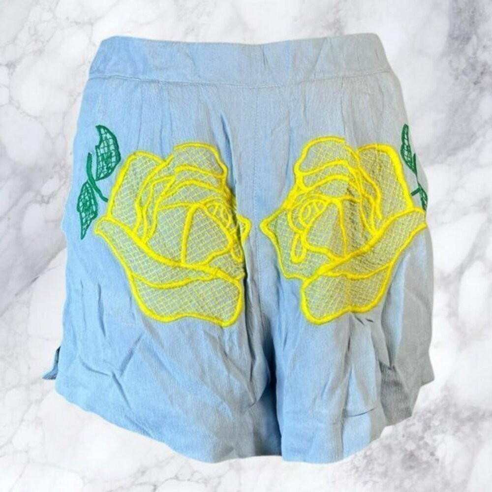 NBD Alice Shorts in Baby Blue Multi